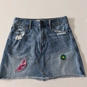 Abercrombie and Fitch Jean Skirt mini women’s‎ size 0